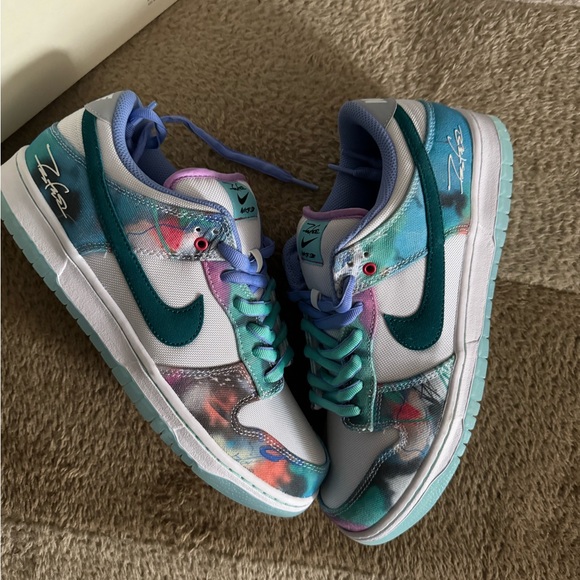 FUTURA LABORATORIES X DUNK LOW SB 'BLEACHED AQUA' size 10.5 - Picture 8 of 13